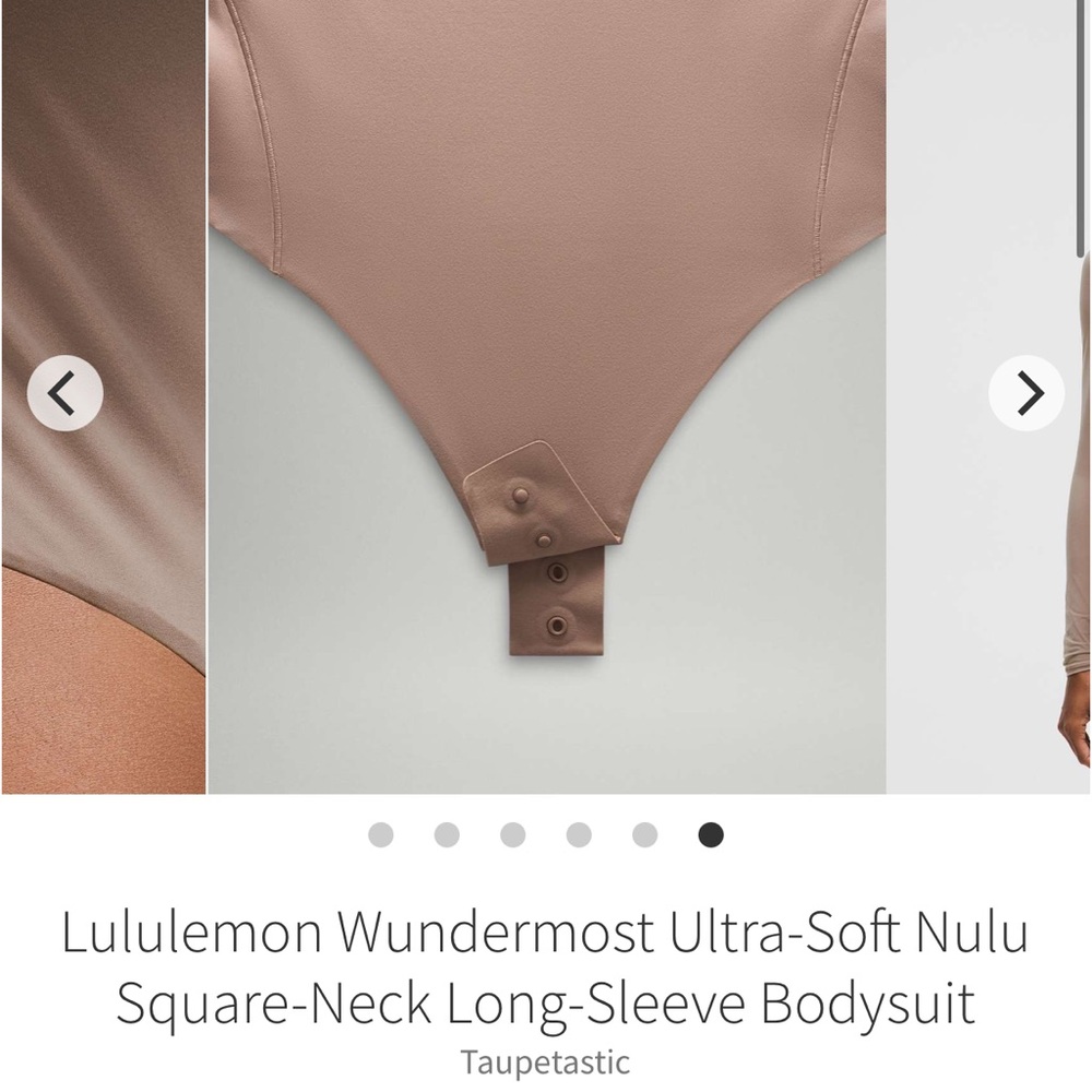2 for $40//NWT lululemon Taupetastic Long-Sleeve Bodysuit - Picture 3 of 7
